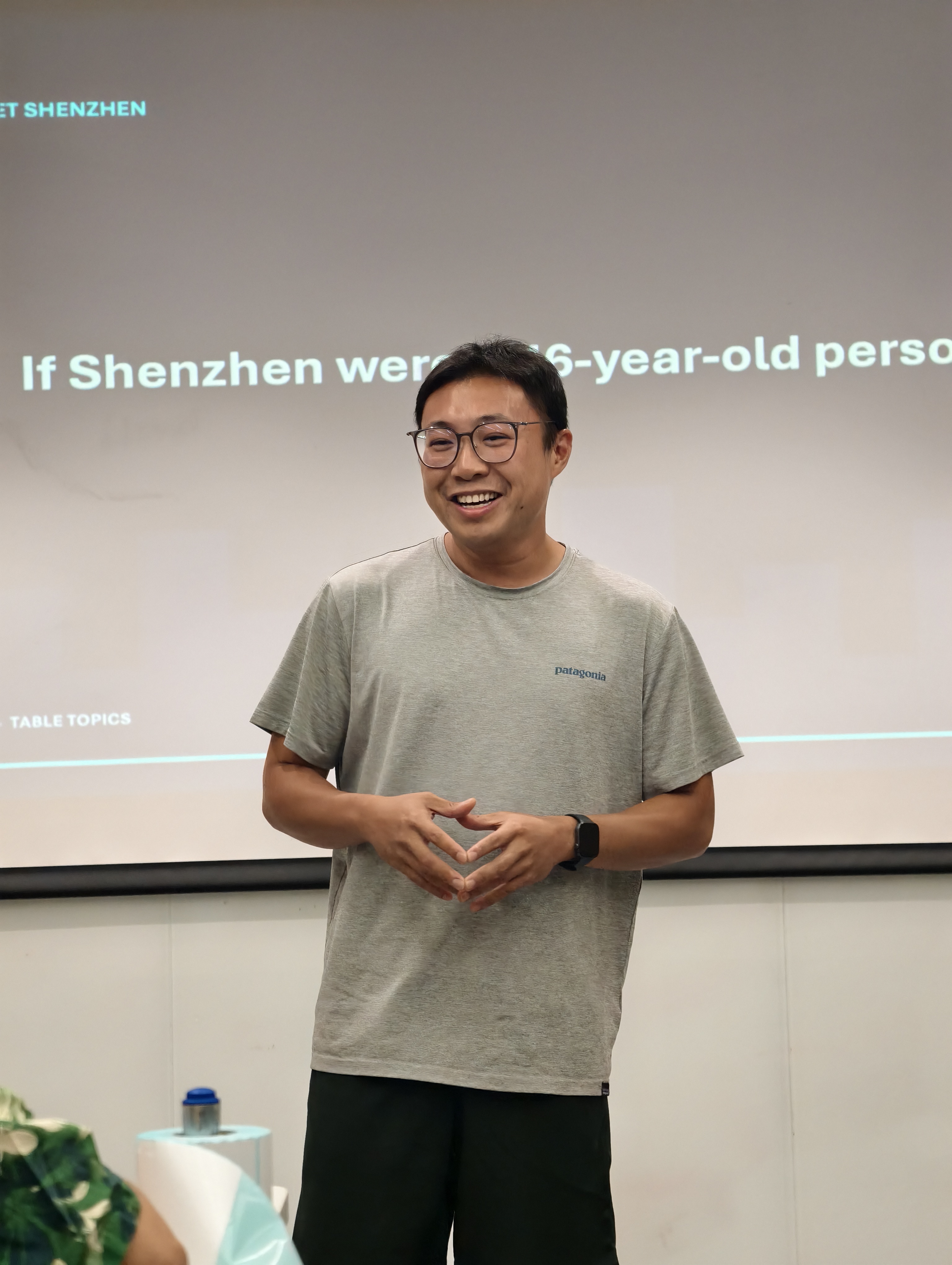 Danny during the guest sharing session.