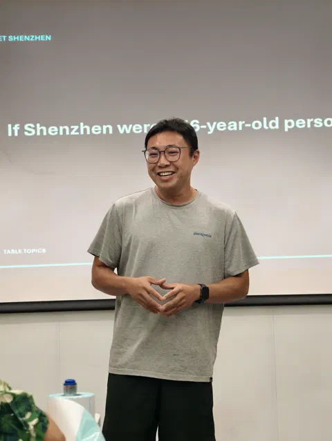 Danny during the guest sharing session.