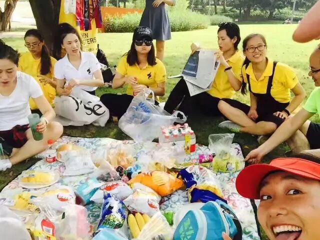 The snacks, which one member said were the actual reason he came.