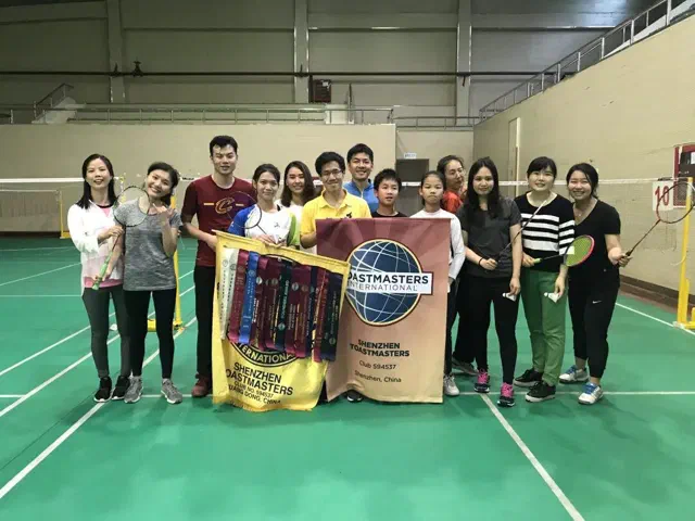 It kept raining, so: badminton